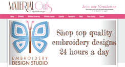 Desktop Screenshot of materialgirlsquilt.com